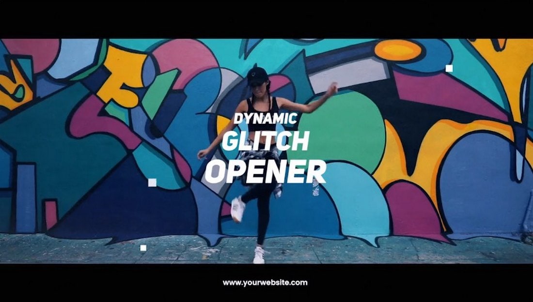 dynamic glitch - premiere pro intro template