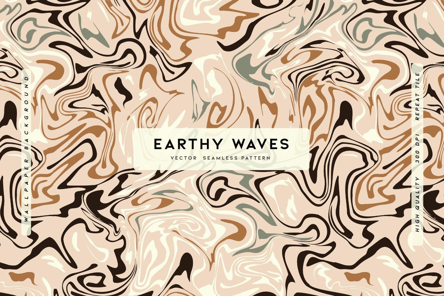 Earthy Waves Texture & Vector 