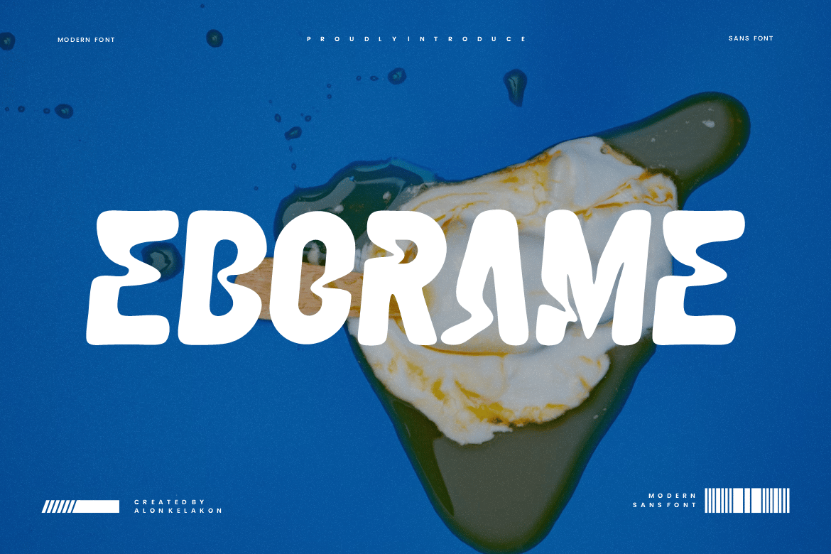 Eborame - Liquid Chrome Font