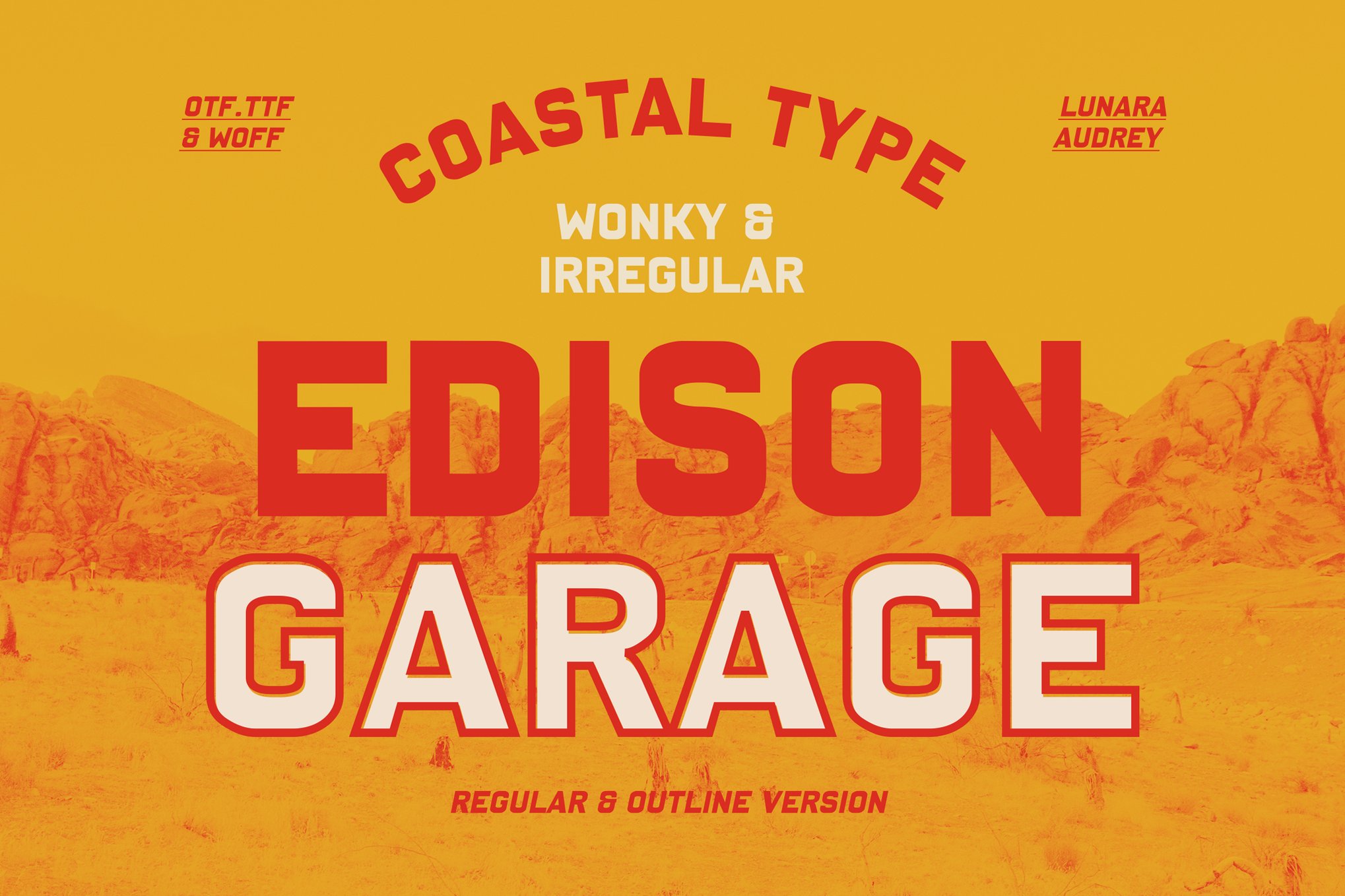 Edison Garage - Street Sign Font