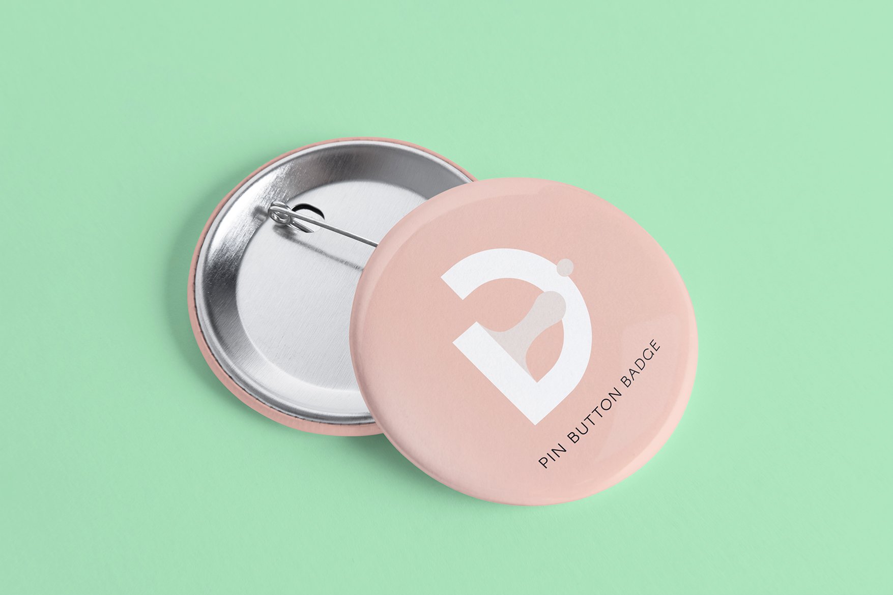 Editable Badge Button Mockup