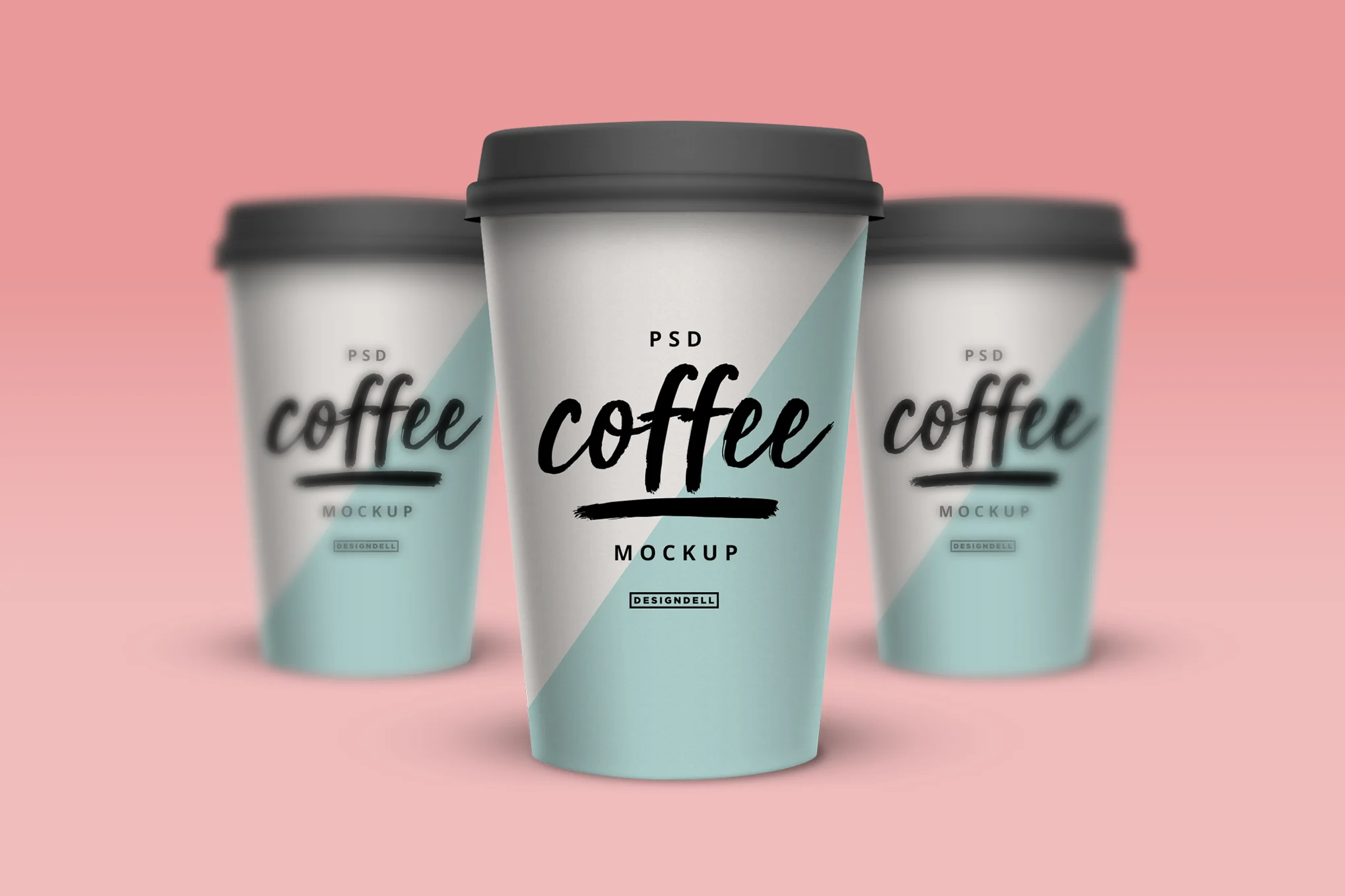 Editable Coffee Paper Cup Mockup