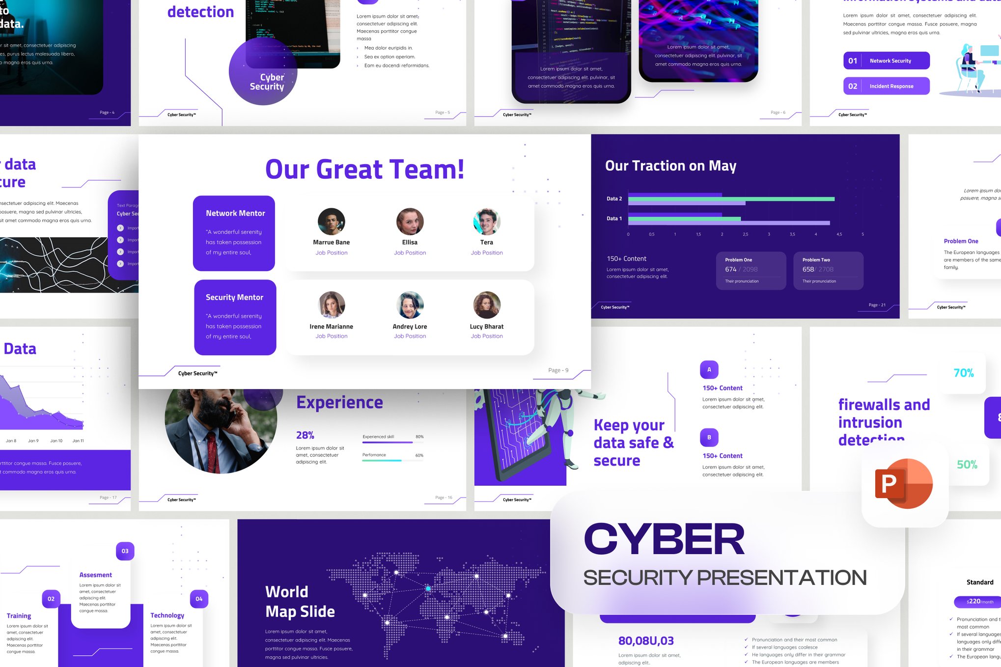 Editable Cyber Security Presentation Template
