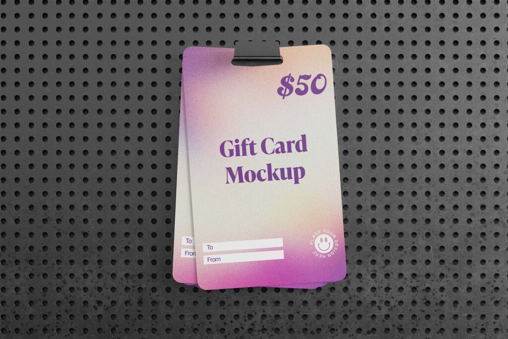 40+ Gift Card Mockup Templates (Free & Pro) Design Shack