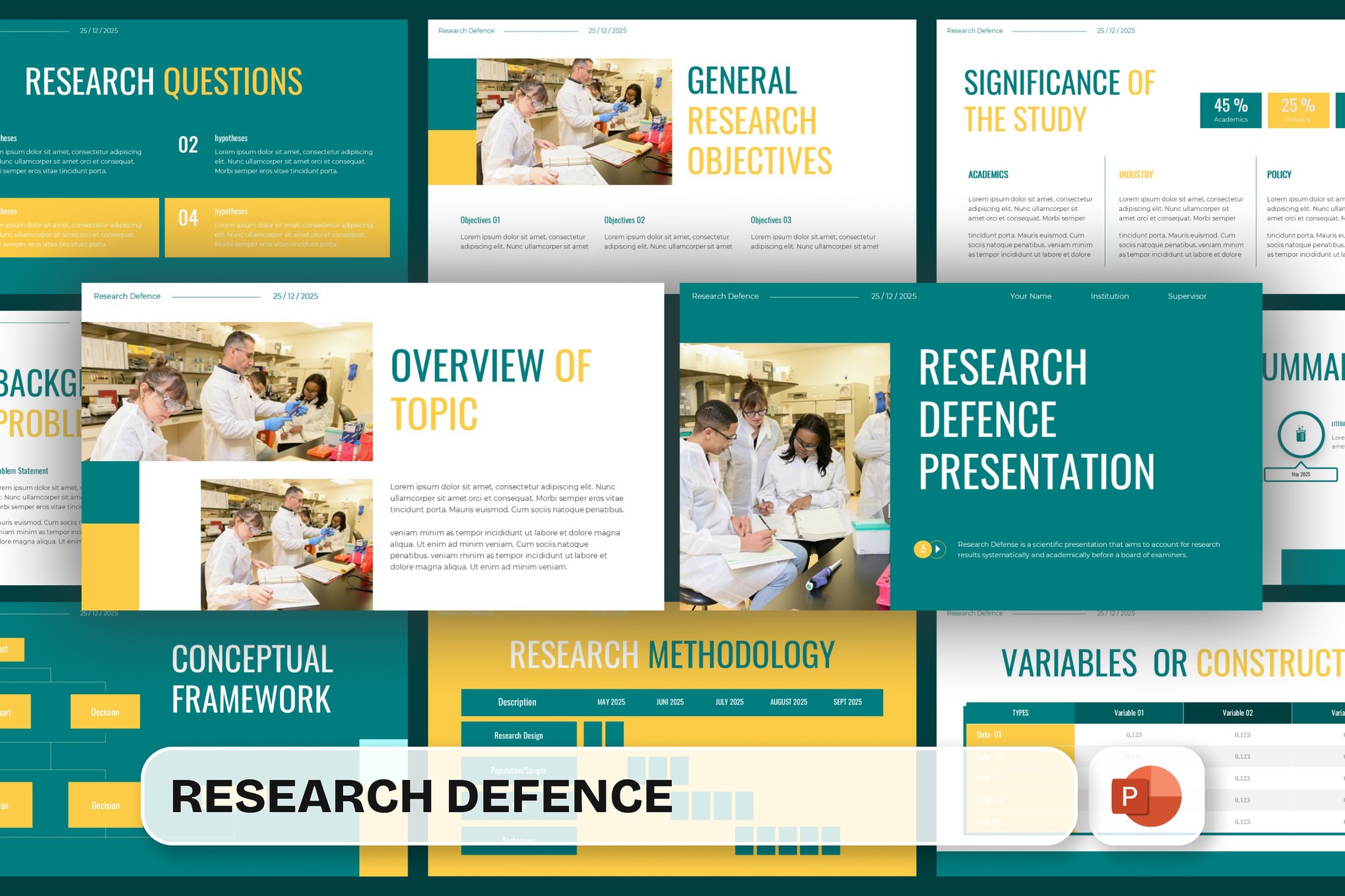 Editable Research Defense Presentation Template