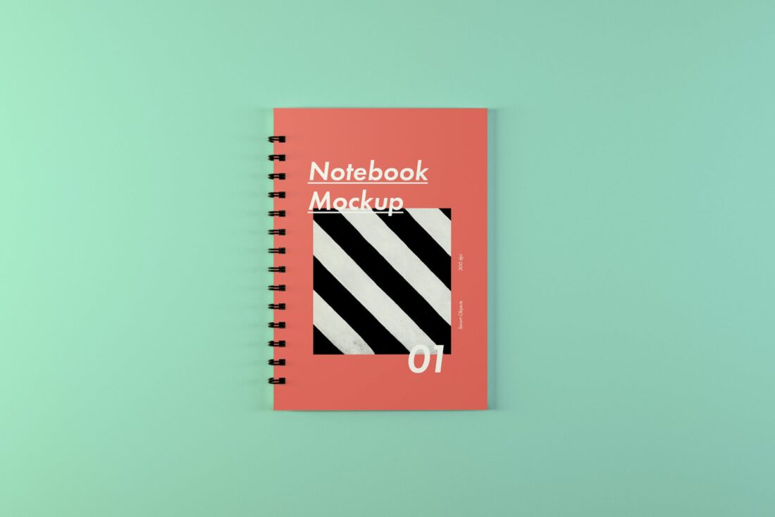 25+ Notebook Mockup Templates (Spiral Notebooks + More) | Design Shack
