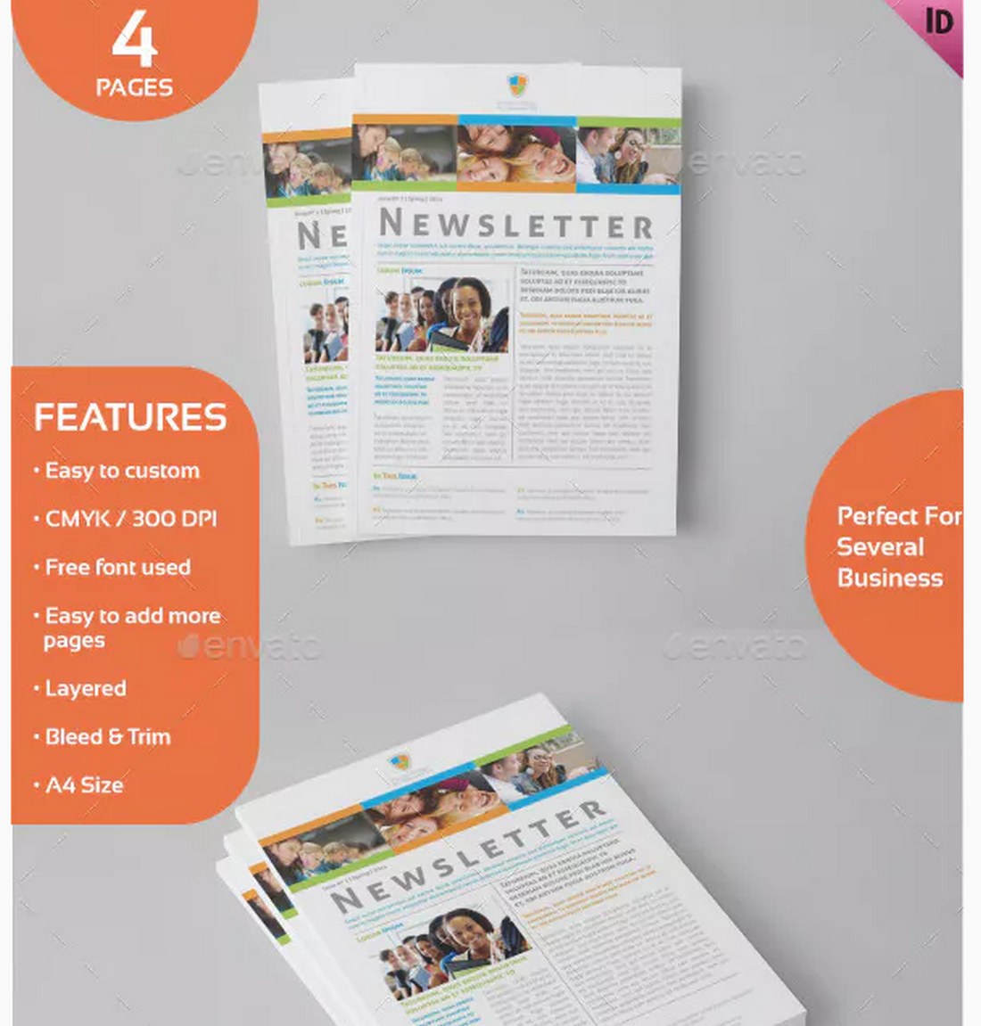 educational School Newsletter Template