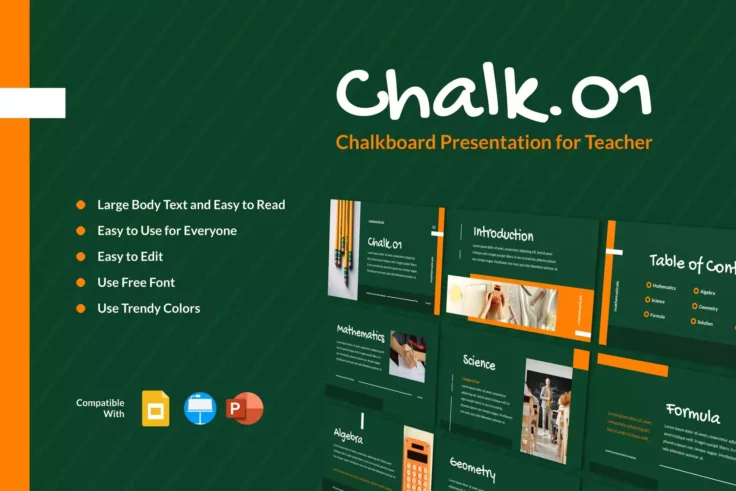 View Information about Chalk Presentation Template