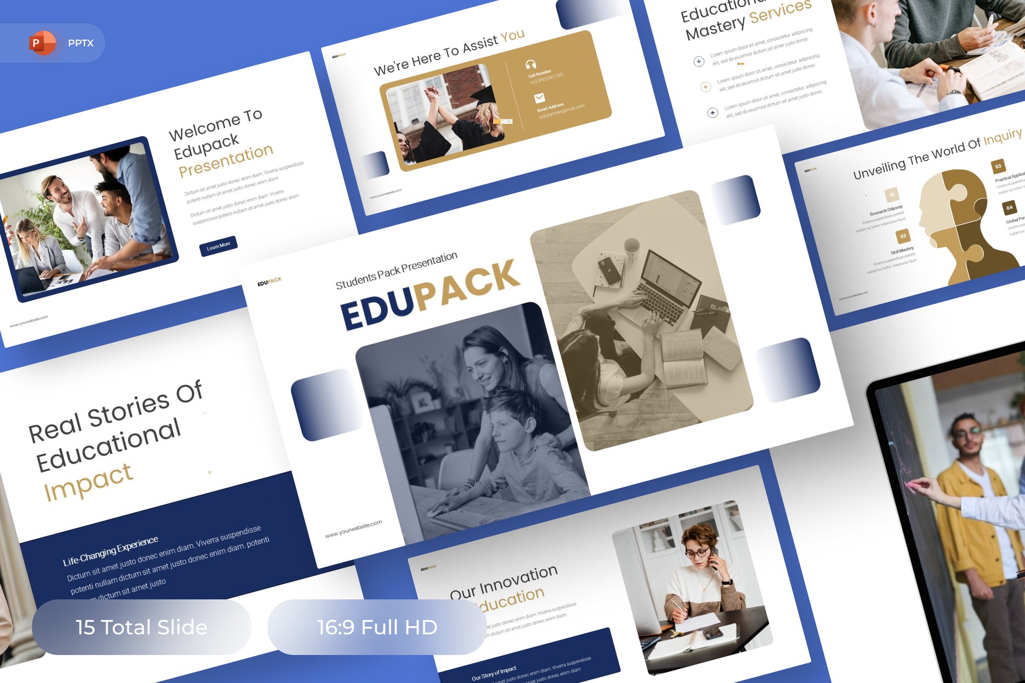 Edupack - Student Packs PowerPoint Template