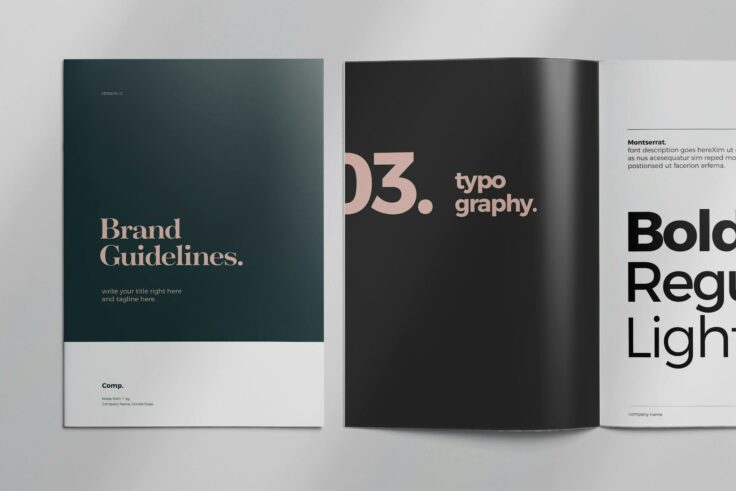 View Information about Elegant Brand Style Guide Layout Template