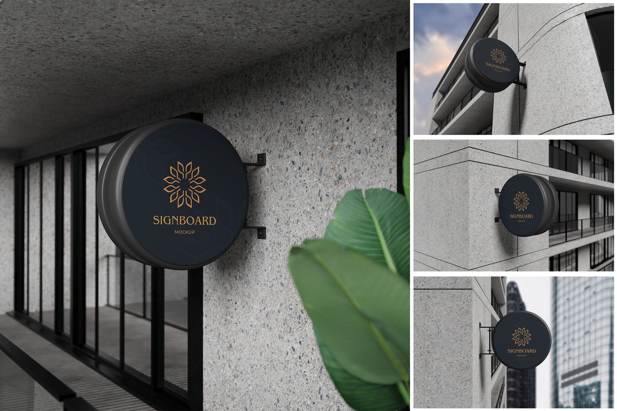 Elegant Luxury Signboard Mockup