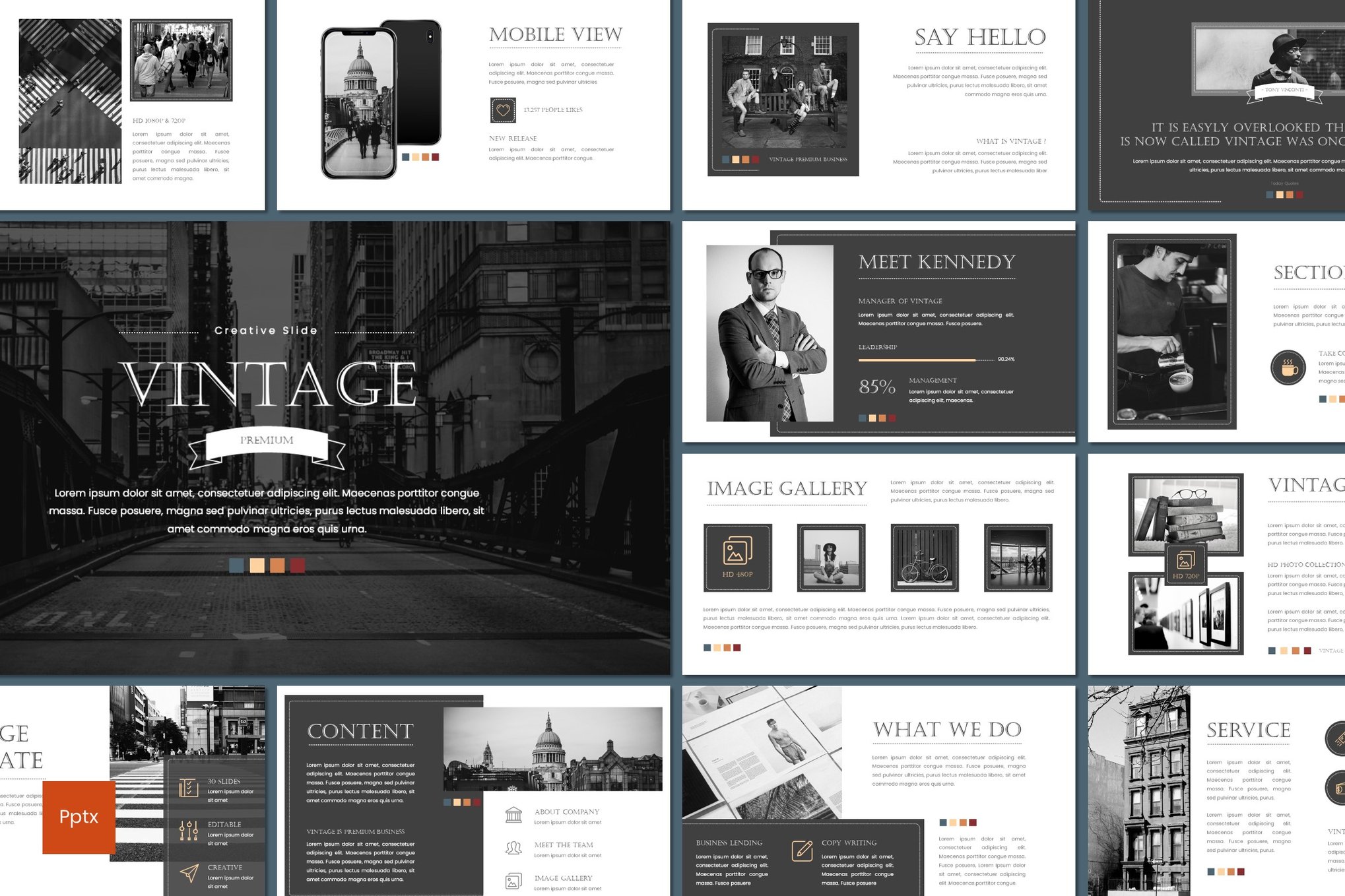 Elegant Vintage Vintage PowerPoint Template