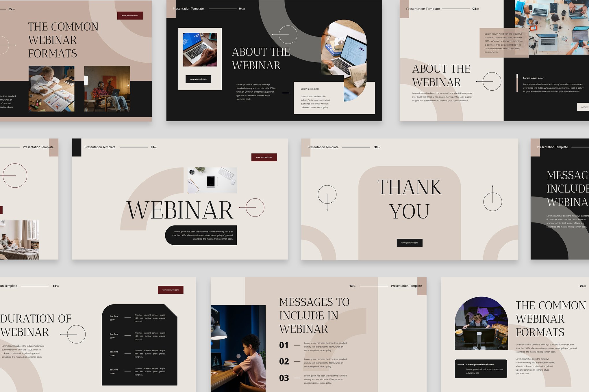 Elegant Webinar PowerPoint Template