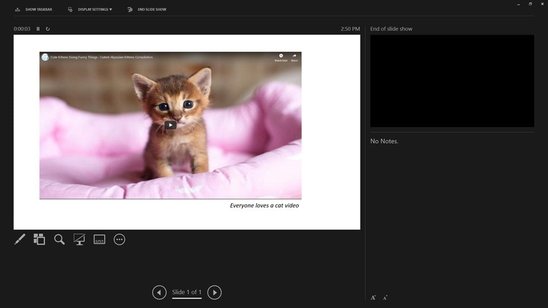 embed youtube video in powerpoint