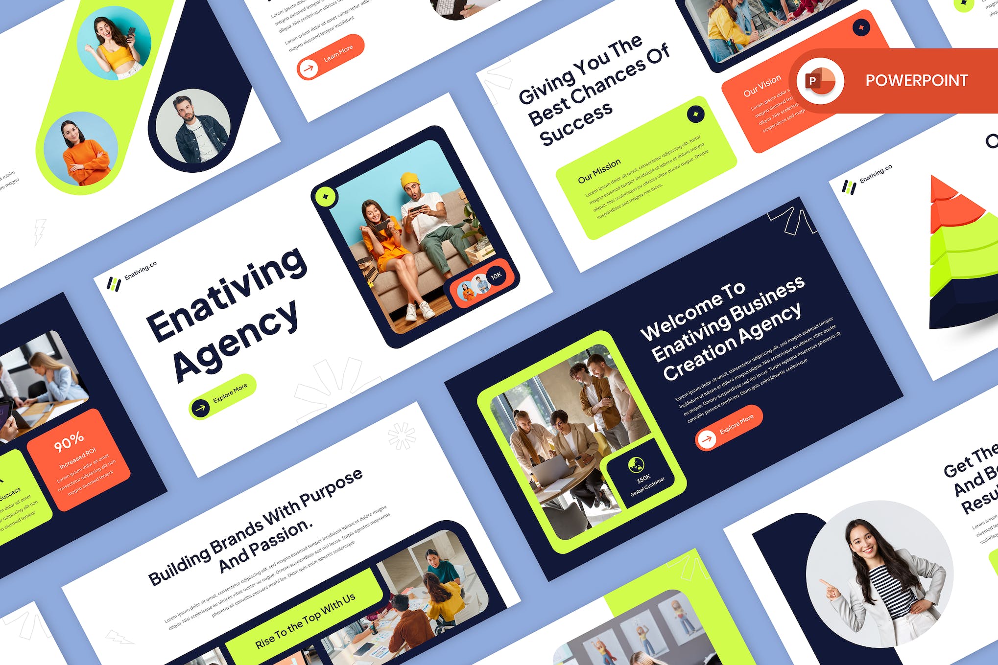 Enativing - Creative Agency PowerPoint Template