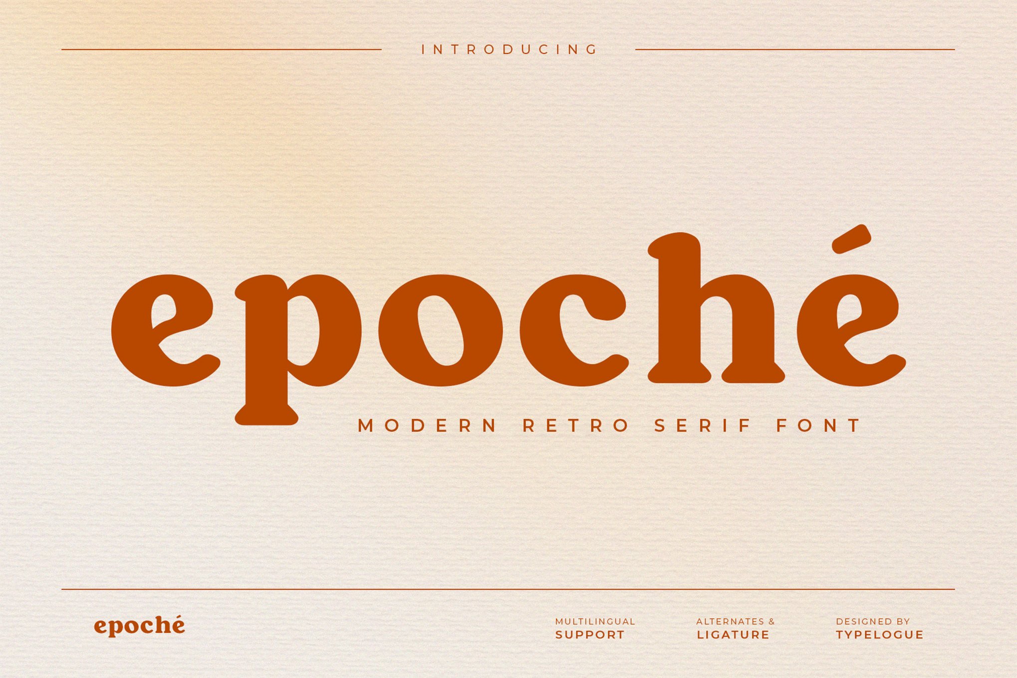 Epoche - Rounded Serif Display Font