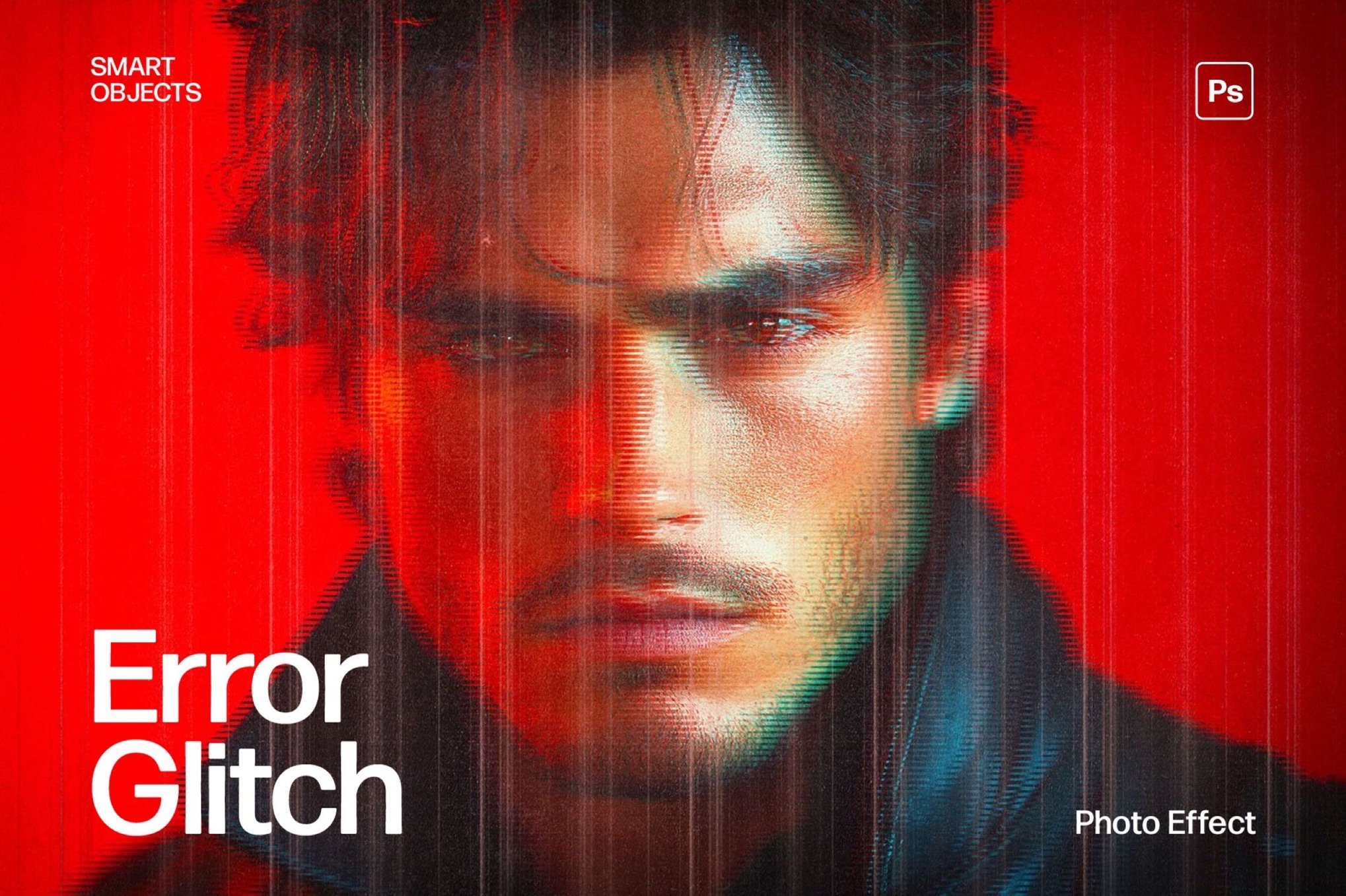 Error Glitch Photo Effect Template