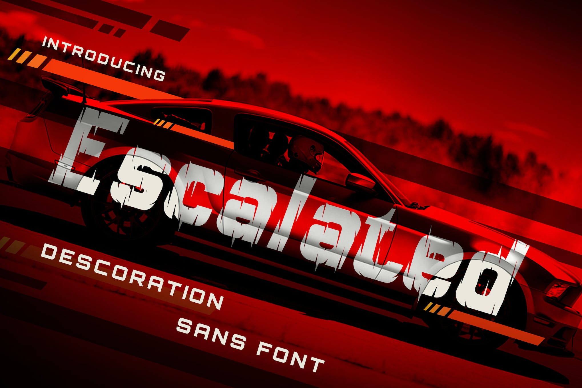 Escalated - Fast Motorsport Racing Font
