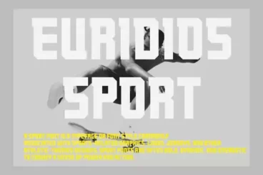 First alternate image for Euridios Modern Sport Font