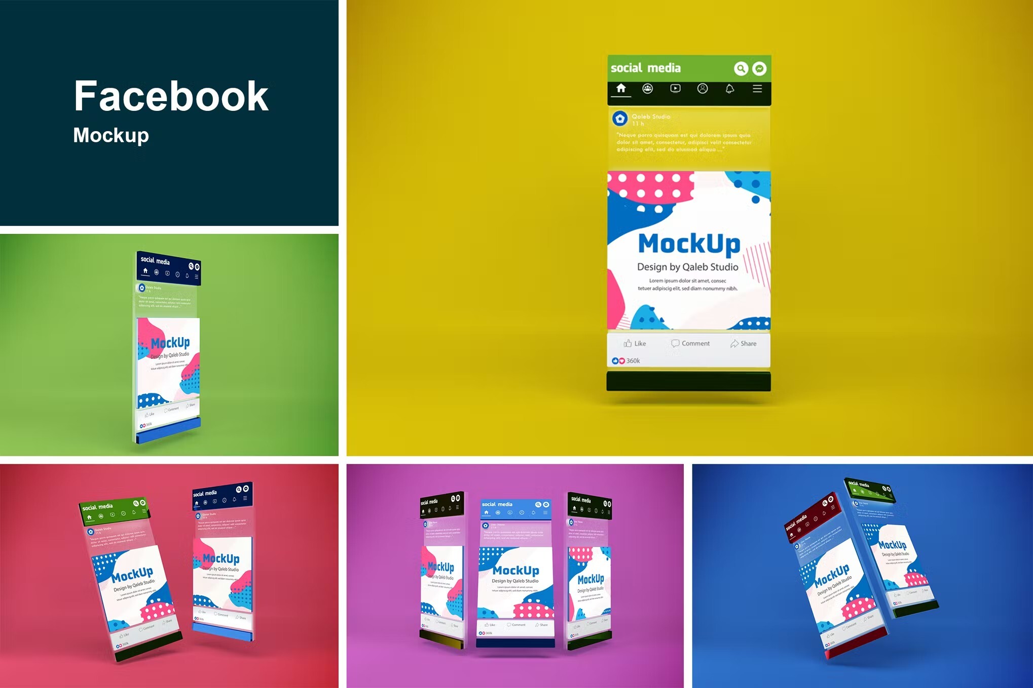 25 Best Facebook Cover Post Mockups