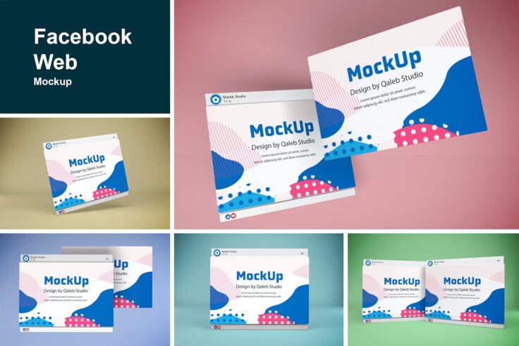 View Information about Facebook Web Ad Mockups