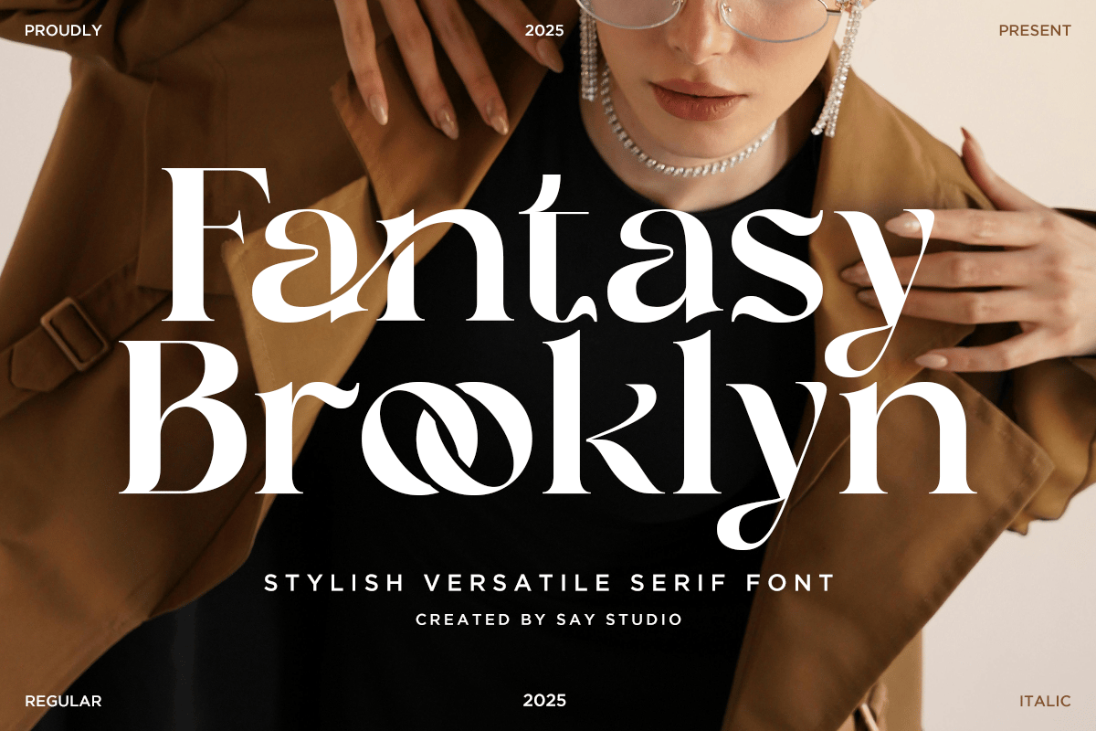Fantasy Brooklyn - Stylish Ligature Font