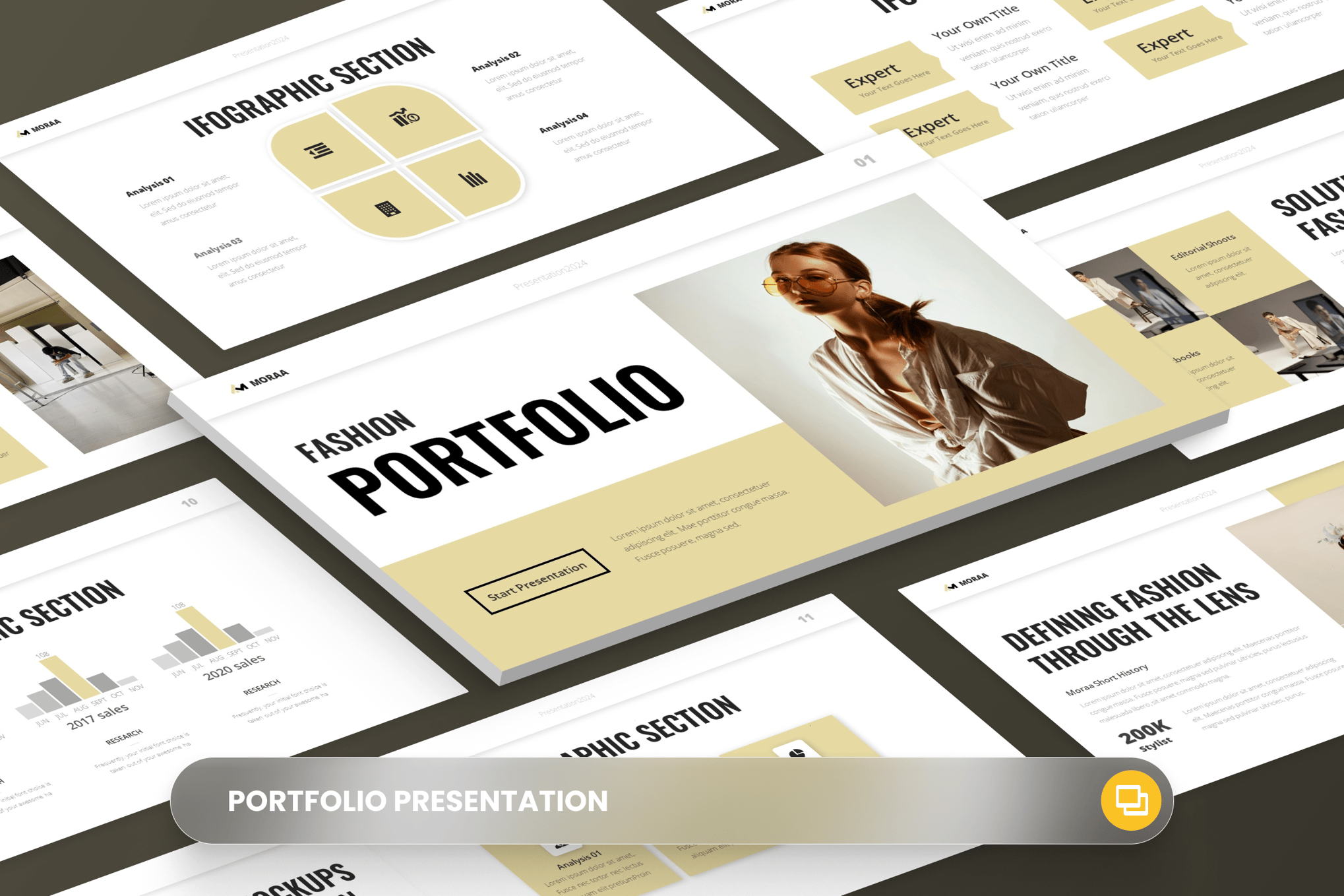 Fashion Portfolio Google Slides Template
