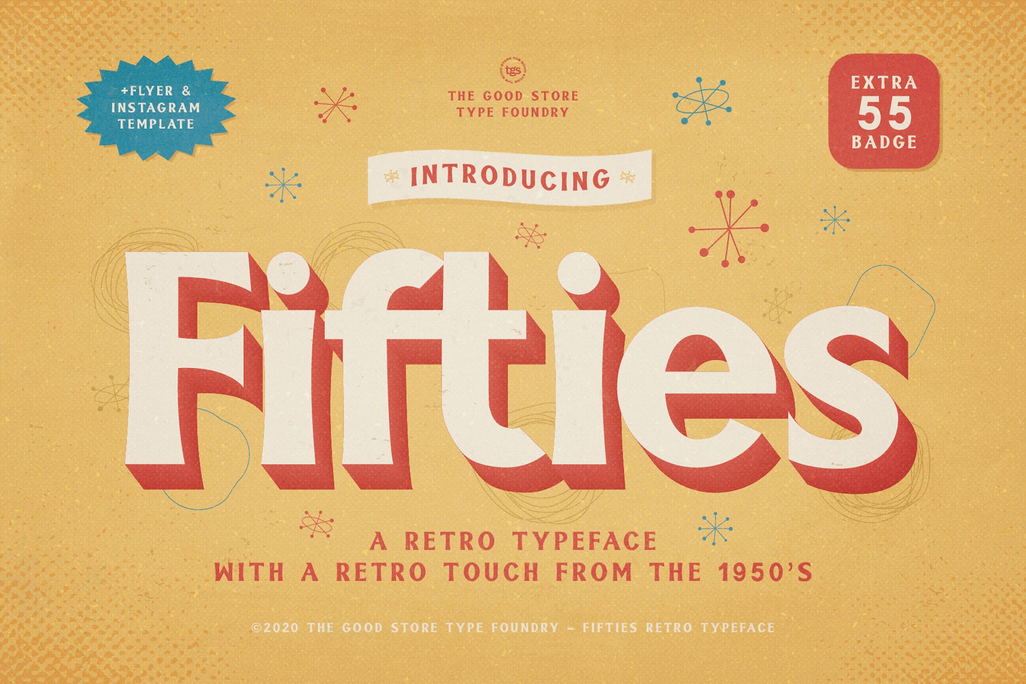 Fifties - Retro 1950s Font