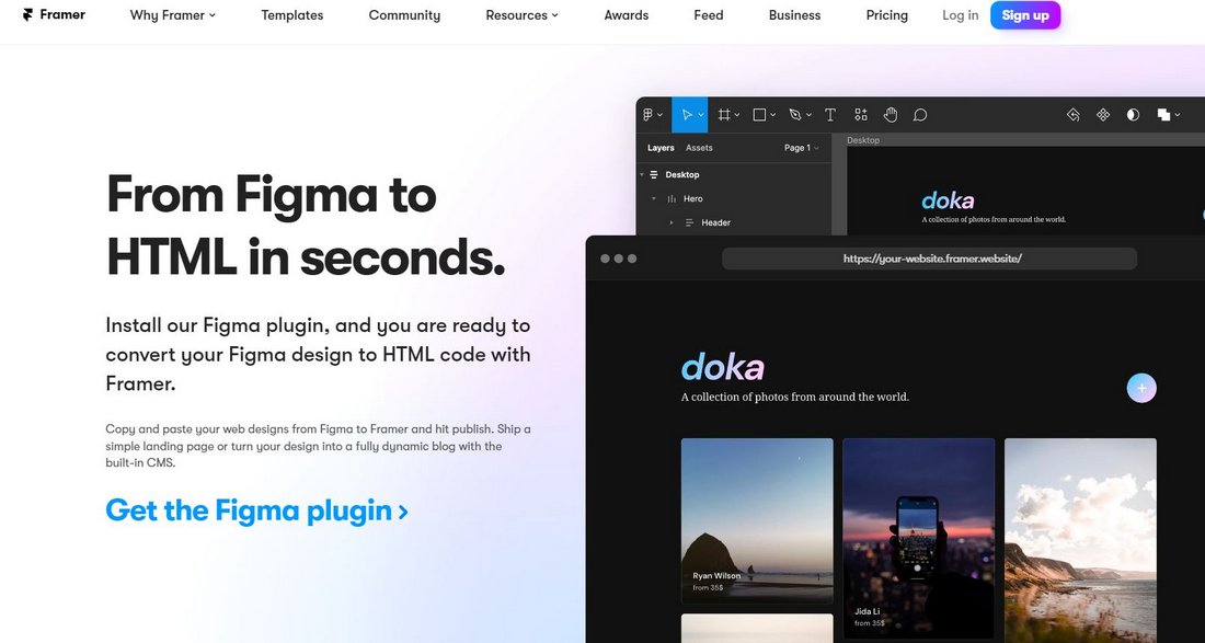 figma به html