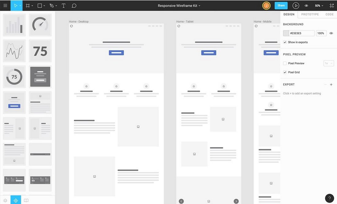 figma wireframing