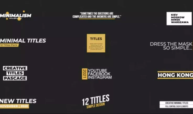 View Information about Minimal Titles for FCPX