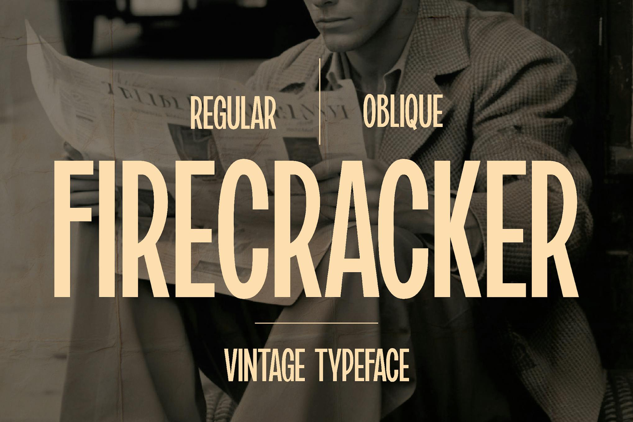 Firecracker - Vintage Mid-Century Font