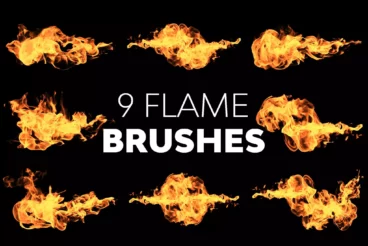 Flame Brushes for Photoshop