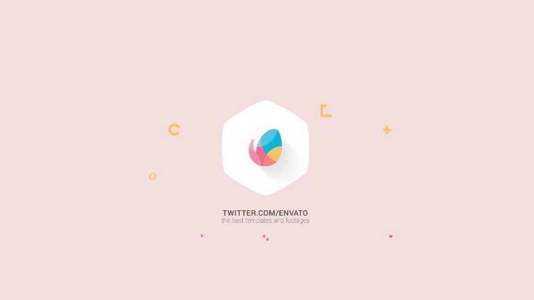 flat logo - premiere pro intro template