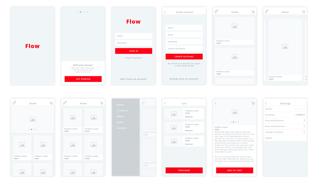 wireframe template