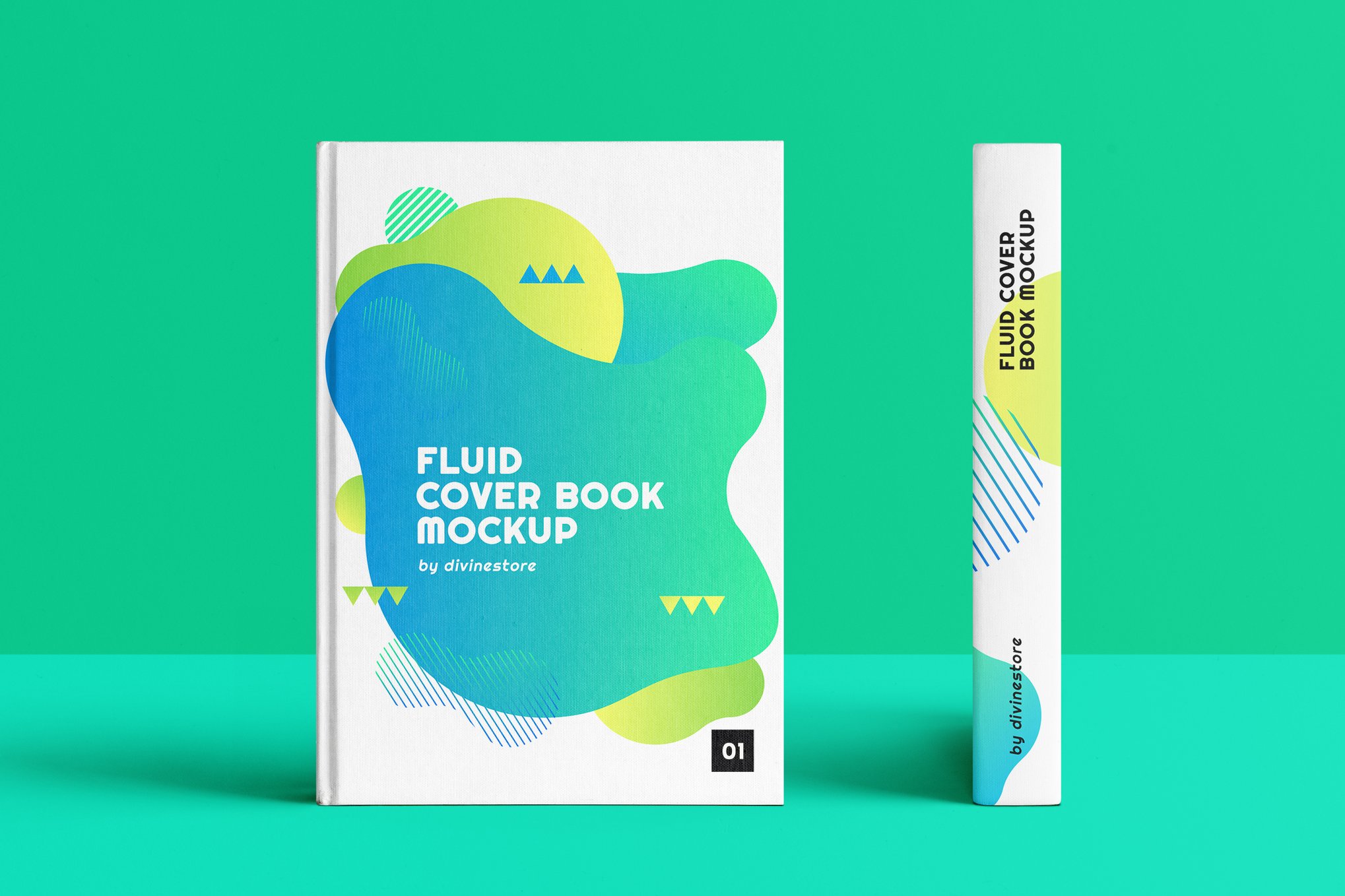 Fluid Book Cover Mockup