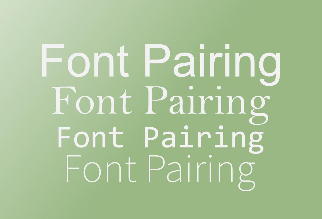 font pairing techniques