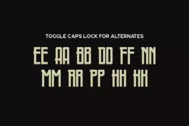 First alternate image for Fontaine Narrow Art Deco Font