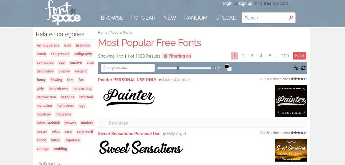 fontspace 10+ Best Places to Find Free Fonts design tips Inspiration|Typography|fonts|free 