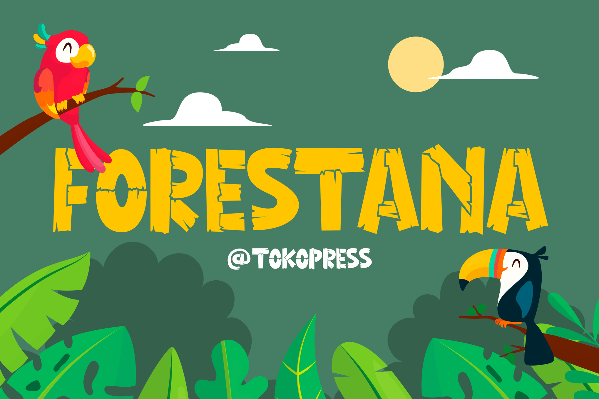 Forestana - Forest & Jungle Themed Font