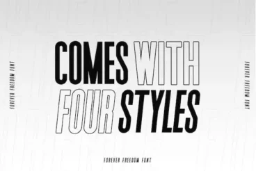 Second alternate image for Forever Freedom Narrow Font Family