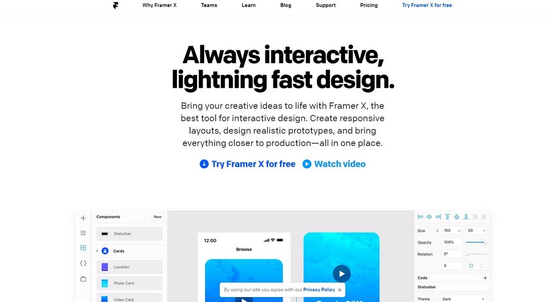 framer-1 10 Best Prototyping Tools for Designers 2020 design tips Software 