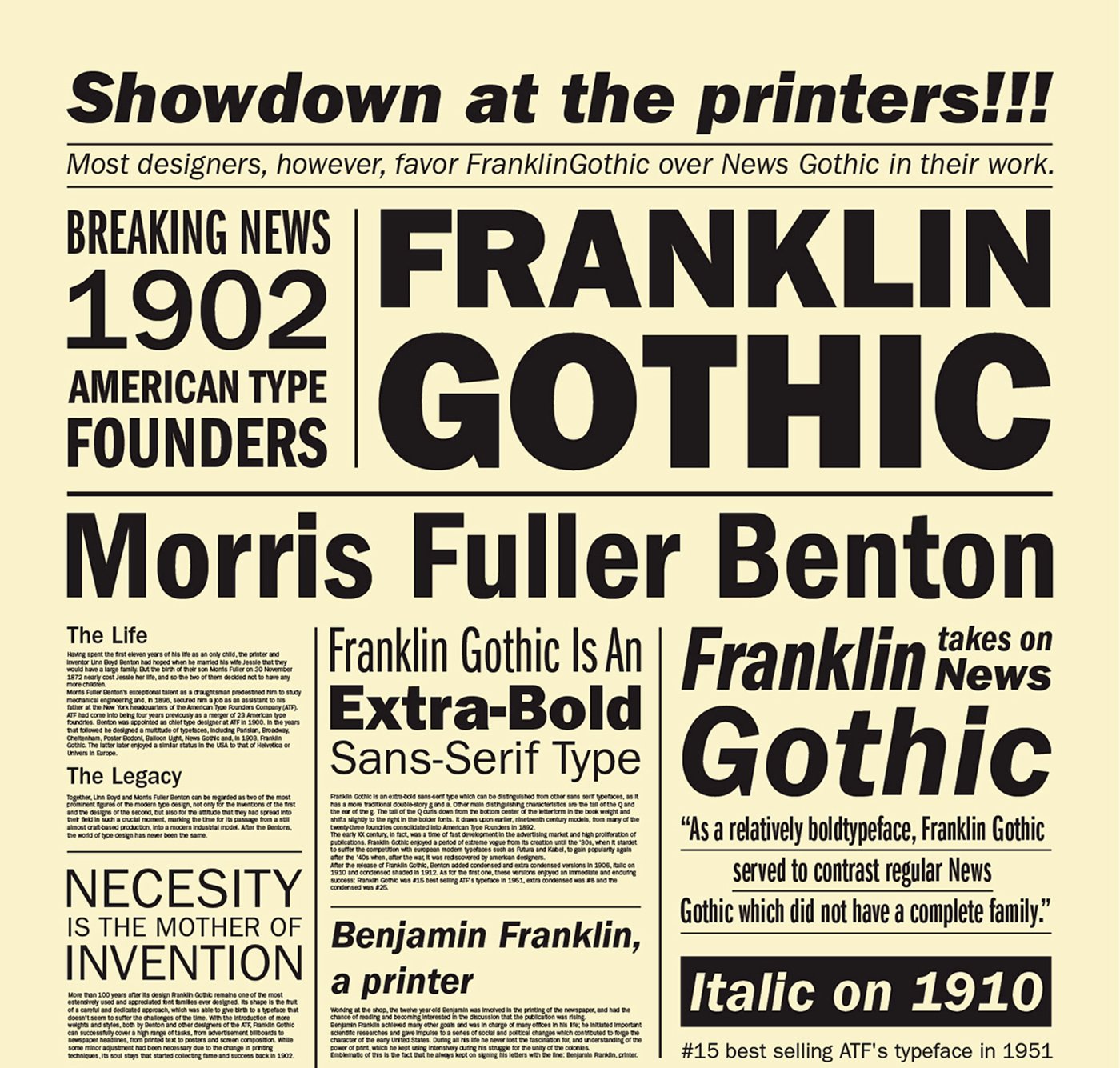 paper font headline