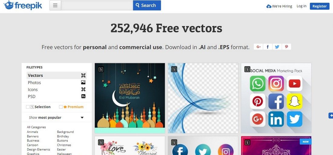 10+ Situs Web Untuk Download Vector Art Gratis 