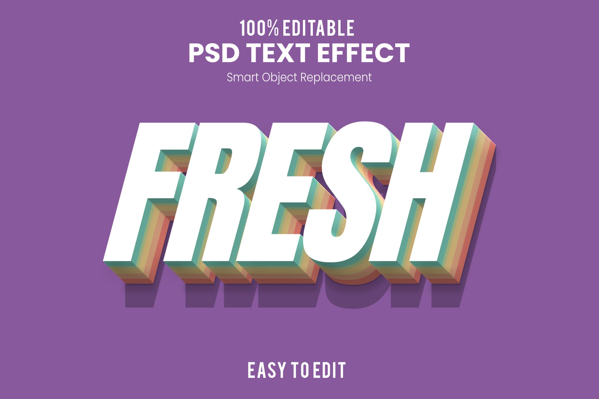 Fresh - 3D Font Text Effect