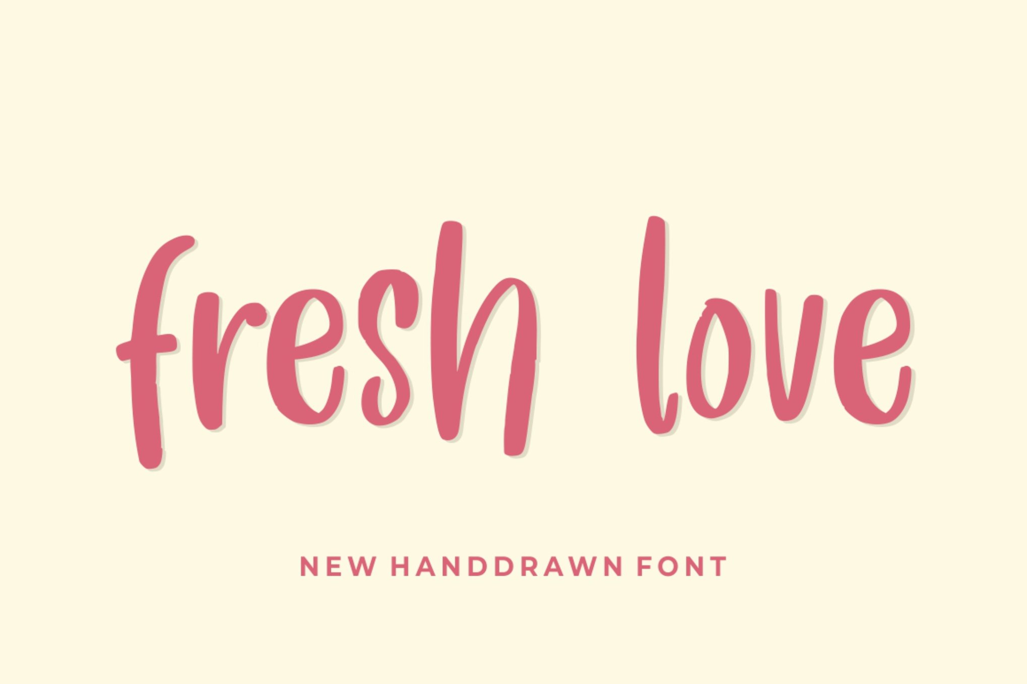Fresh Love - Cute Hand-Drawn Font