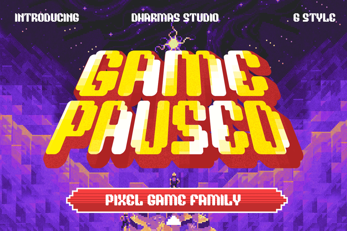 Game Paused - Modern Gaming Font