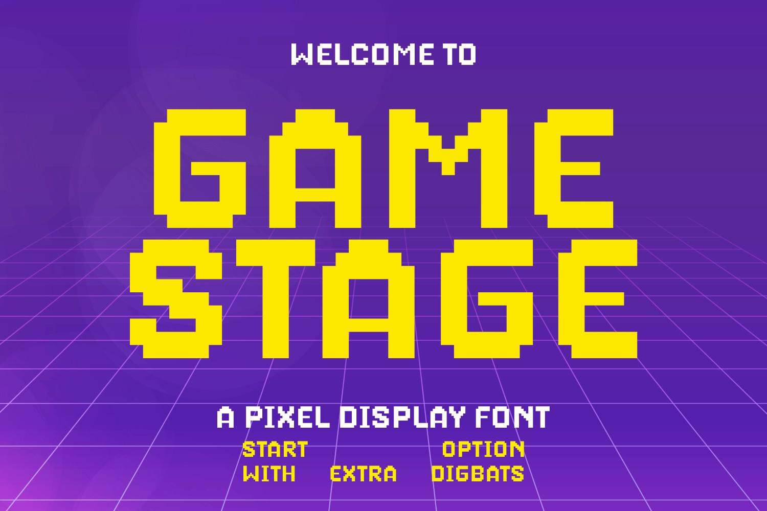 Game Stage - Pixel Arcade Font
