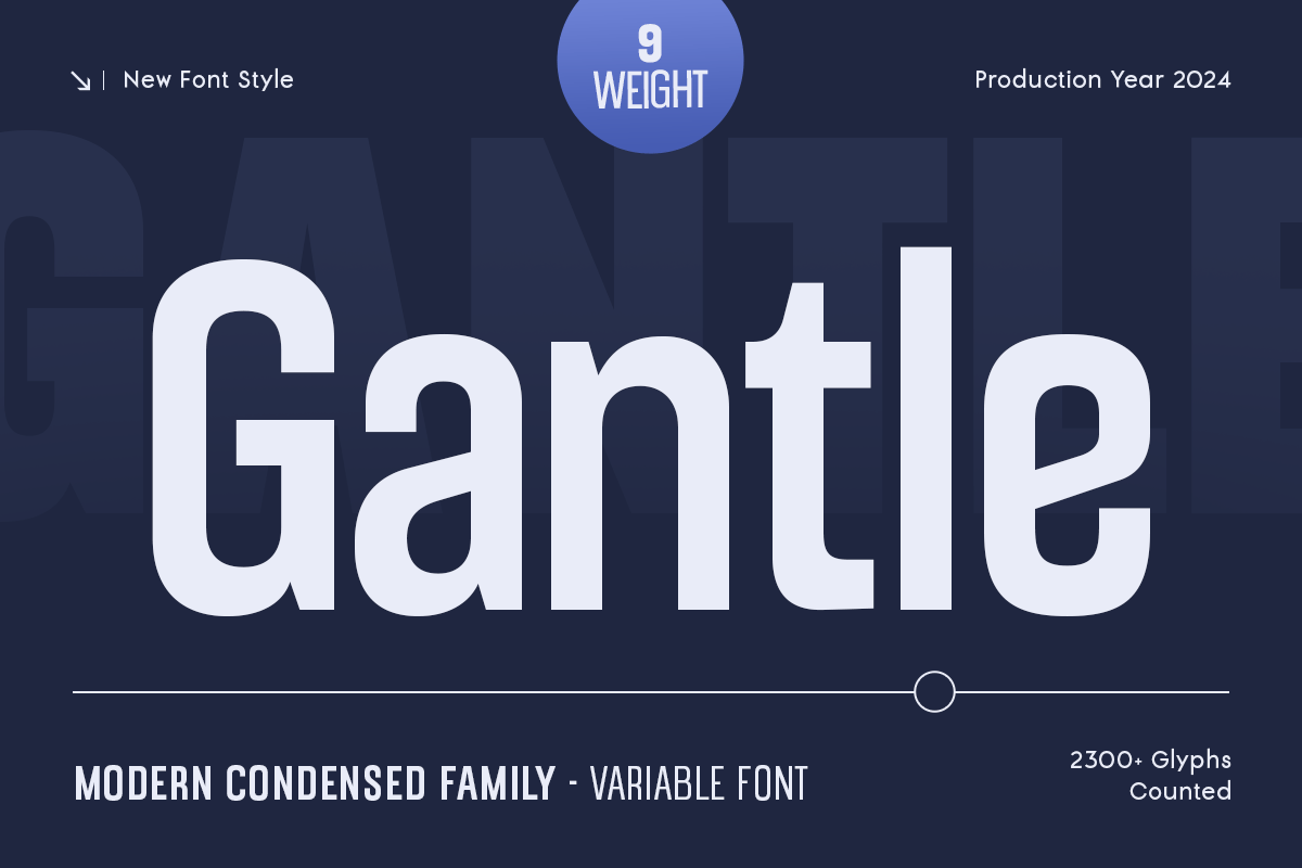 Gantle - Modern Font for Captions