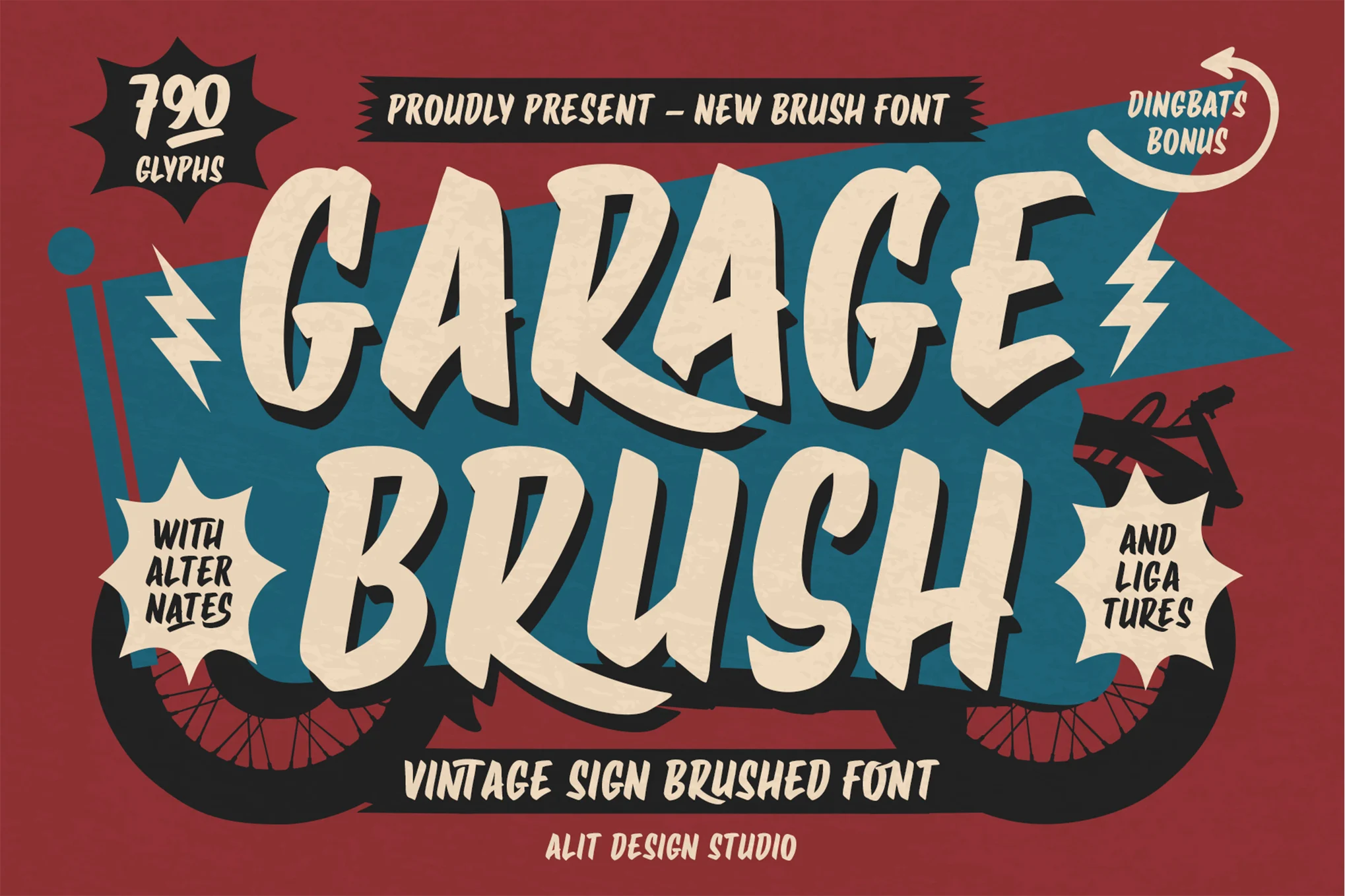 Garage - Brush Flyer Font